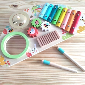 Loja de brinquedos: confira as diversas opções de instrumentos musicais infantis da loja O Sapo e a Princesa